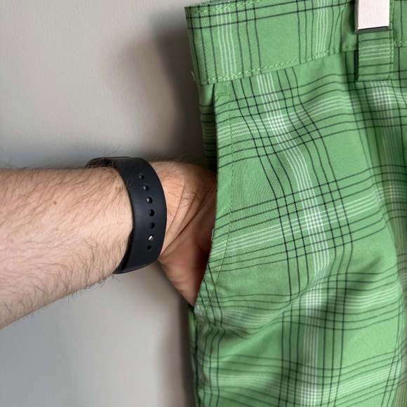 Izod Performx‎ Men's Chino Performance Plaid Golf Shorts Green 36 Outdoor FXG - Picture 3 of 14